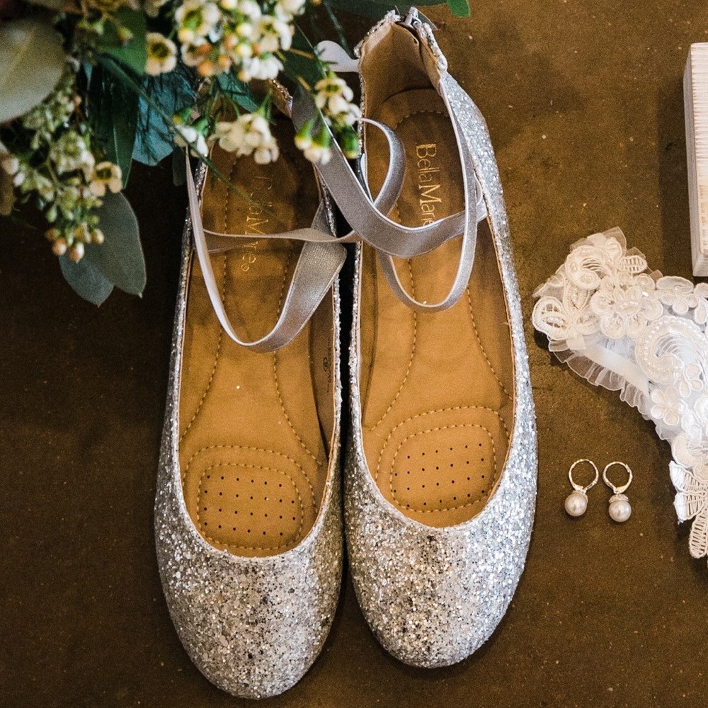 Sparkly flats